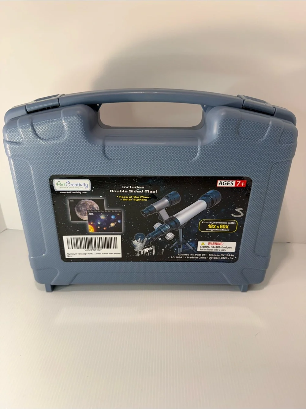 Aluminum Telescope Kit in Dusty Blue - Beginner Astronomer Set